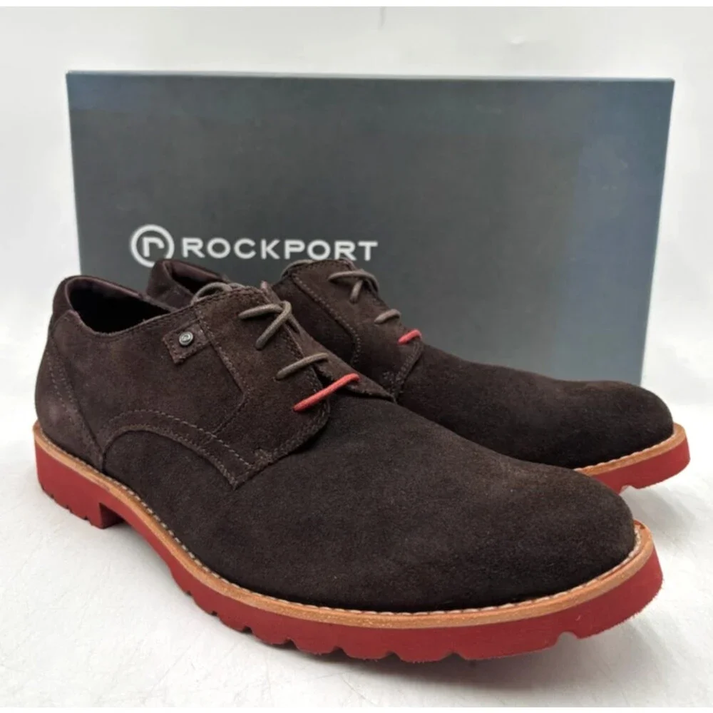 Rockport V75319 LH PLAINTOE Men's NEW Oxford Shoes Brown US Size 8.5